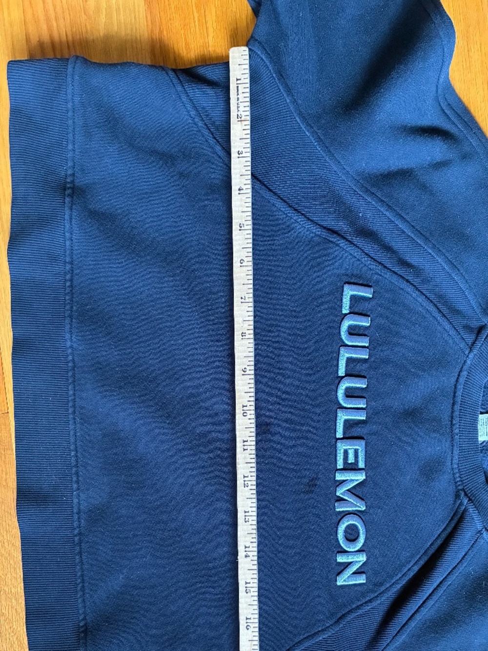 Lululemon Scuba Oversized Pullover Wordmark True Navy Crewneck - Picture 5 of 5